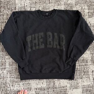 THE BAR Men's Black Crewneck Sweatshirt Size M